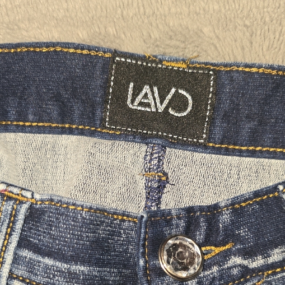 Women's Lavo Stylish Blue Skinny Stretch Jeans Size Small - Picture 2 of 5